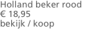 Holland beker rood